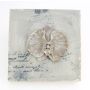 murale / deco picture Orchidea Phalaenopsis LAMINA, grigio chiaro, 32x32cm