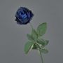 Rosa artificiale FREIDA, Eco Collection, blu reale, 65 cm, Ø 7 cm