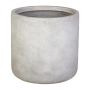 Vaso rotondo NARUKO, 3 pezzi, fibra di vetro, grigio, 25x27cm, 32x34cm, 41x42cm