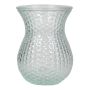 Vaso in vetro LAUMA con motivo, trasparente, 19 cm, Ø 14 cm