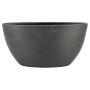 Vaso da fiori ovale in ceramica DEIRA con venature, nero opaco, 49x20x25 cm