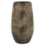 Vaso da fiori in ceramica AROON con venature, verde antico, 50 cm, Ø 26 cm