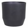 Vaso da piante in ceramica LENAS, antracite-opaco, 13,3cm, Ø13,5cm