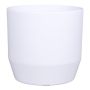 Vaso da piante in ceramica LENAS, bianco-opaco, 13,3cm, Ø13,5cm