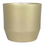 Vaso da piante in ceramica LENAS, oro perlato opaco, 25,5cm, Ø27cm