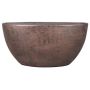 Vaso ovale in ceramica AGAPE con grano, rame, 49x20x25cm