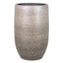 Portafiori in ceramica AGAPE con grano, bianco-marrone, 40cm, Ø26cm
