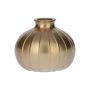 Bottiglia in vetro ALFHARD con scanalature, oro metallizzato, 8,5 cm, Ø 10,5 cm
