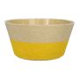 Cestino per fiori NERIONKO DUO, giallo-beige, 10 cm, Ø19 cm