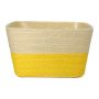 Cestino per fiori NERIONKO DUO, giallo-beige, 17,5x17,5x10cm