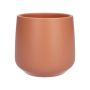 Cachepot ZIOKA in ceramica, terracotta opaca, 15,8cm, Ø18cm