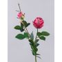 Rosa artificiale CARUSA, rosa acceso, 80 cm, Ø 8 cm