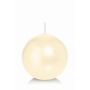 Candela a sfera MAEVA, crema, Ø10cm, 46h - Made in Germany