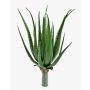 Aloe Vera di plastica ALEYNA su stelo, verde, 40cm, Ø25cm