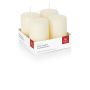 Candele dell'Avvento JENARO, 4 pezzi, bisquit, 10cm, Ø6cm, 33h - Made in Germany