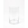 Vaso cilindrico SANSA EARTH in vetro, trasparente, 19,5cm, Ø12cm