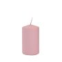 Candela a colonna LYCANTHIA, pastello smerigliato, rosa antico, 10cm, Ø6cm, 33h