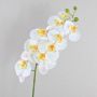 Ramo tessile di orchidea Phalaenopsis OPHELIA, bianco, 100cm