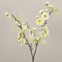Ramo di ciliegio in fiore artificiale SOEY con fiori, bianco crema, 45 cm, Ø 2-4,5 cm