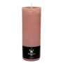 Candela a colonna AURORA, legno di rosa, 19cm, Ø10cm, 155h - Made in Germany