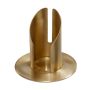 Portacandele in ottone CONSTANCE, per candele di circa Ø4 cm, spazzolato opaco, dorato, 8 cm, Ø9 cm