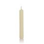 Candele lunghe MEDIALA, 20 pezzi, crema, 9,6cm, Ø1,3cm, 1,5h