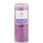 Candela profumata rustica ASTRID, Lovely Lavender, viola, 13cm, Ø6,8cm, 60h