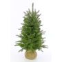 Albero di Natale in plastica WELLINGTON, sacco di iuta, LED, 90cm, Ø65cm
