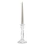 Portacandele in vetro ANAMARIA per candele a bastoncino, trasparente, 19 cm, Ø 6 cm