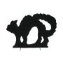 Silhouette decorativa di Halloween Gatto SPOOKY CAT, nero, 43 cm