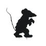 Silhouette decorativa di Halloween Topo SPOOKY MOUSE, nero, 56 cm