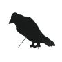 Figura decorativa di Halloween: sagoma di corvo SPOOKY CROW, nera, 63 cm