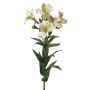 Alstroemeria di plastica AUBERTA, verde-bianco, 75cm, Ø6cm