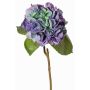 Ortensia artificiale CHIDORI, viola-blu-verde, 60 cm, Ø 18 cm