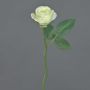 Rosa artificiale GABI, verde crema, 25cm, Ø5cm