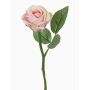 Rosa artificiale GABI, rosa-verde, 30cm, Ø6cm
