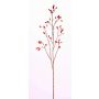 Rosa corymbifera artificiale EDITH con frutti, rosso, 110cm