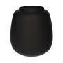 Vaso in vetro CAYDENCE, nero opaco, 20 cm, Ø 18,2 cm