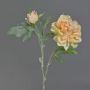 Peonia artificiale MALINE, neve, salmone, 60cm, Ø12cm