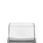 Portacandela da tavolo MIRJA, cuboide/rettangolare, trasparente, 25x10x15cm