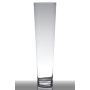 Vaso da pavimento in vetro AMNA EARTH, imbuto/rotondo, trasparente, 50cm, Ø14cm