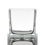 Vaso da fiori KIM EARTH, cubetto/quadrato, trasparente, 14x14x14cm