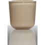 Vetro per candele NICK, cilindro/rotondo, beige, 7,5 cm, Ø7,5 cm
