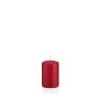 Candela votiva / Candela a colonna MAEVA, rosso scuro, 8cm, Ø5cm, 18h - Made in Germany