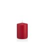 Candela votiva / Candela a colonna MAEVA, rosso scuro, 10cm, Ø7cm, 42h - Made in Germany