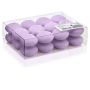 Set di 24 candele galleggianti / Lumini ORNELLA, lilla, 2,8cm, Ø4,5cm, 4h