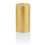 Block di candele / Candela di Natale MATHILDA, oro, 9cm, Ø5,8cm, 33h - Made in Germany