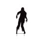 Figura decorativa di Halloween: sagoma di uomo SPOOKY ZOMBIE, metallo, nero, 135 cm