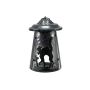Lanterna decorativa di Halloween / lampada COSMO con portacandela, gatto, 23 cm