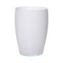 Vaso rotondo in vetro HENRY, bianco, 20 cm, Ø14 cm